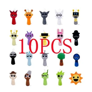 Random 10pcs Sprunki Plush Horror Games Plushies Toy Game Stuffed Figure Gift - Picture 1 of 24