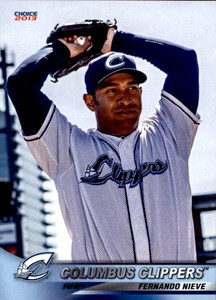 2013 Columbus Clippers Choice #26 Fernando Nieve Venezuela VZ Baseball Card