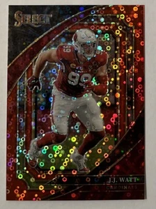 2022 Panini Select Suite Level JJ Watt Red Disco 10/49 Arizona Cardinals - Picture 1 of 2