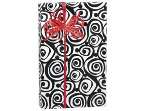 BOHEMIAN SWIRLS Print Design 24" Gift WRAPPING Paper Choose Length Amount - Picture 1 of 1