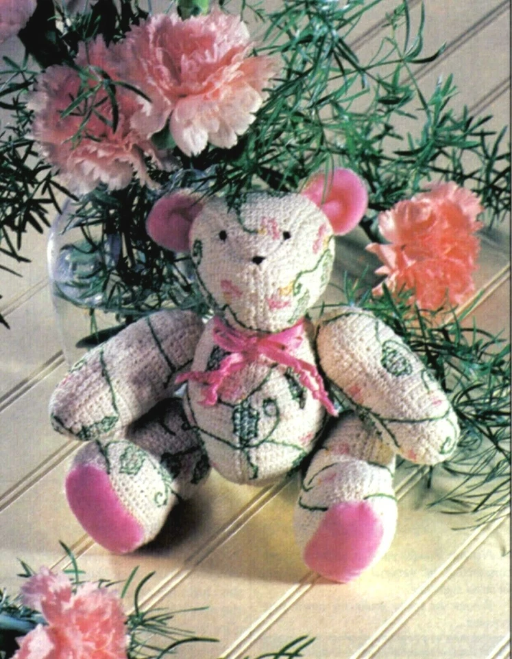 SPRINGTIME Blossoms Bear/Toy/Decor/Crochet Pattern INSTRUCTIONS ONLY - Image 1 of 1