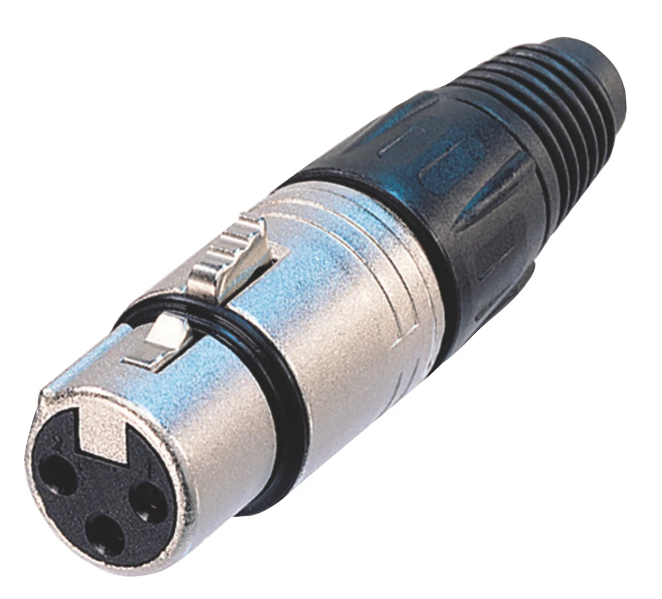 Neutrik Stecker XLR Female Metall Silber - Bild 1 von 1