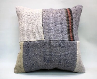 Almohada Cuadrada Kilim, 20x20 pulgadas, Cojín Decorativo, Almohada Vintage Hecha a Mano Foto 1 de 4