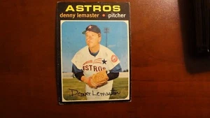 1971 TOPPS # 636 DENNY LEMASTER (PIEGA) CARTA DA BASEBALL - Foto 1 di 2