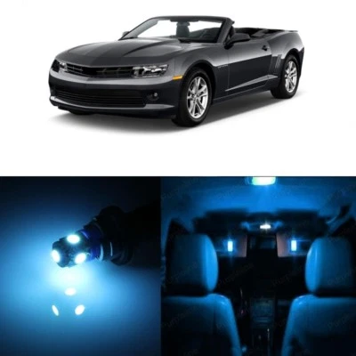 7 luces interiores LED azul hielo para Chevy Chevrolet Camaro 2010-2015 + herramienta Foto 1 de 4
