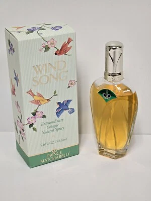 Prince Matchabelli WIND SONG Colonia Botella Spray 2.6 FL. OZ. Nuevo en caja Foto 1 de 4
