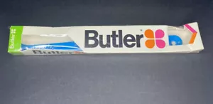 New Sealed Vintage Butler Gum #308 End Tuft Tapered Toothbrush Blue - Picture 1 of 9