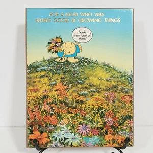 Targa Ziggy Saluti Americani Vintage 1983 Stand Appendere Decorazione Madre Giardino Fiori - Foto 1 di 5