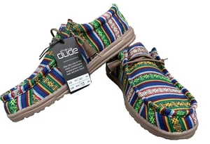 Hey Dude Men’s Wally Serape Slip-on Shoes Color Blue Canyon Size M11 - Picture 1 of 4