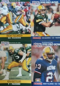 1990 Pro Set/Pro Bowl NFL Green Bay Packers 14 total cards - Picture 1 of 1