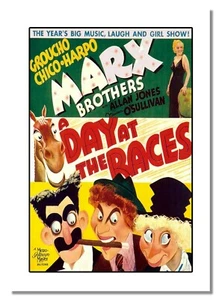 Ein Tag bei den Rennen 1937 inspiriert von Film Werbung Plakat Marx Brothers Kinostar - Bild 1 von 6