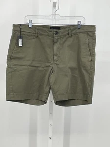 John Varvatos Mens Shorts 36 Green Flat Front Regular Fit Stretch S165W1B BMEA - Picture 1 of 5