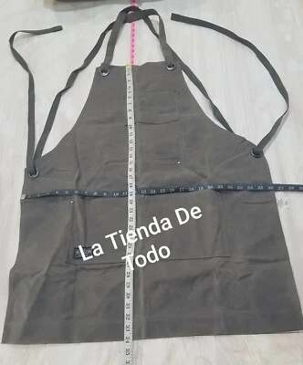 HEAVY DUTY CANVAS WOOD CARPENTER WORK APRON READ  - Image 1 of 4