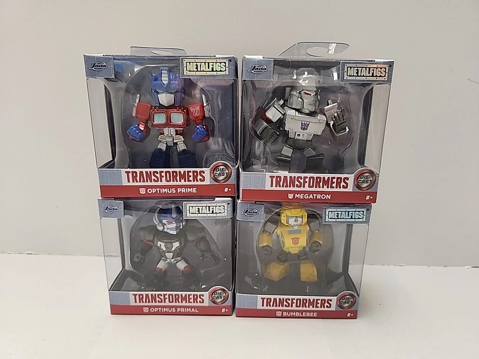 Jada Metal Figs 2024 Transformers Collection 2.5 inch Full Set of 4 Figures Toys - Image 1 of 4