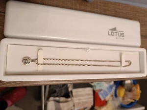  925 Silberkette Panzerkette 925 Sterling Silber Kette  Anhänger Stein - Bild 1 von 5