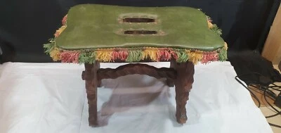 Vintage 60s 70s Egyptian Camel Style Saddle Footstool - Image 1 of 4