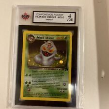 Carte Pokémon - Arbok obscur Holo - 2/8 Team Rocket FR Graded KSA 4 Like PSA