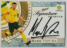 Mark Viduka 2006-07 Select A-League Socceroos Tribute Signature 14/120 Card, etc