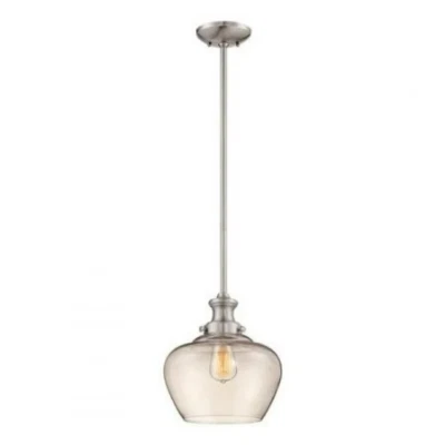 Millennium Lighting 1 Light 11" Mini-Pendant, Brushed Nickel - 5711-BN - Image 1 of 3