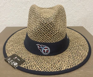 Tennessee Titans New Era NFL Official On Field Training Straw Bucket Hat RARE - Picture 1 of 4