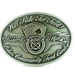 Will Ride For Food Riders Against Hunger Eden Community Food Centre Motorcycle - Picture 1 of 12