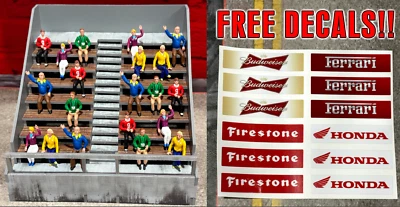 TJR 1/32 Scale Grandstand Building kit with full details SCX Carrera Scalextric - Image 1 of 4