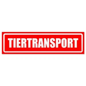 Tiertransport invertiert Magnetschild Schild magnetisch - Picture 1 of 25