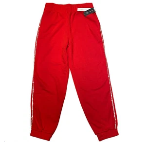 CULPOS x INC seitlich gestreifte Jogger mittlere echte rote Jogginghose Strassbesatz Neu - Bild 1 von 10