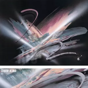 47W"x35H" LUMINA by LAURIE FIELDS - SPLATTER AIRBRUSH AQUA FUSHIA BEIGE CANVAS - Picture 1 of 7