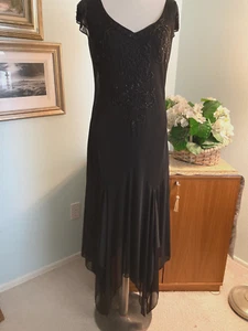 Xscape schwarzes Perlenkleid - Größe 10 - Bild 1 von 11