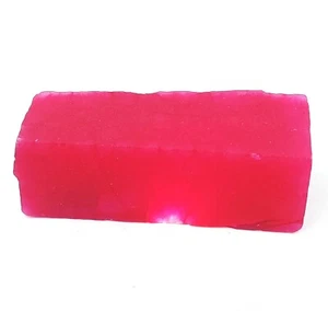 DYED  178.65 Ct Red Ruby Slice Rough Certified Rare African Gemstone OMG - Picture 1 of 6