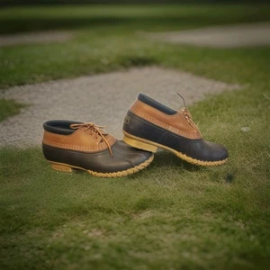 Vintage LL BEAN Bean Boots Duck Moc Low Schnürung Made In USA - Bild 1 von 17