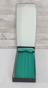 Vintage Green Cummerbund & Bow Tie Set NOS in Box New Men's  - Picture 1 of 9