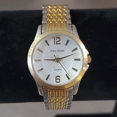 Reloj Waltham Mujer Vintage Analógico Cuarzo Tono Oro y Plata 27 mm 7 pulgadas Foto 1 de 4