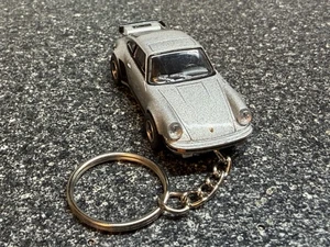 Fits 1975 Porsche 911 930 Turbo Keychain Silver Hot Wheels Matchbox - Bild 1 von 4