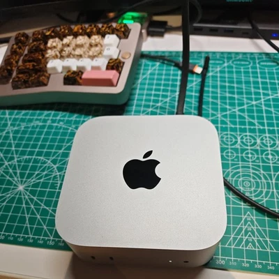 Apple Mac Mini Desktop M4 Chip, 16GB Memory, 256GB SSD, Silver Model A3238 - Image 1 of 3