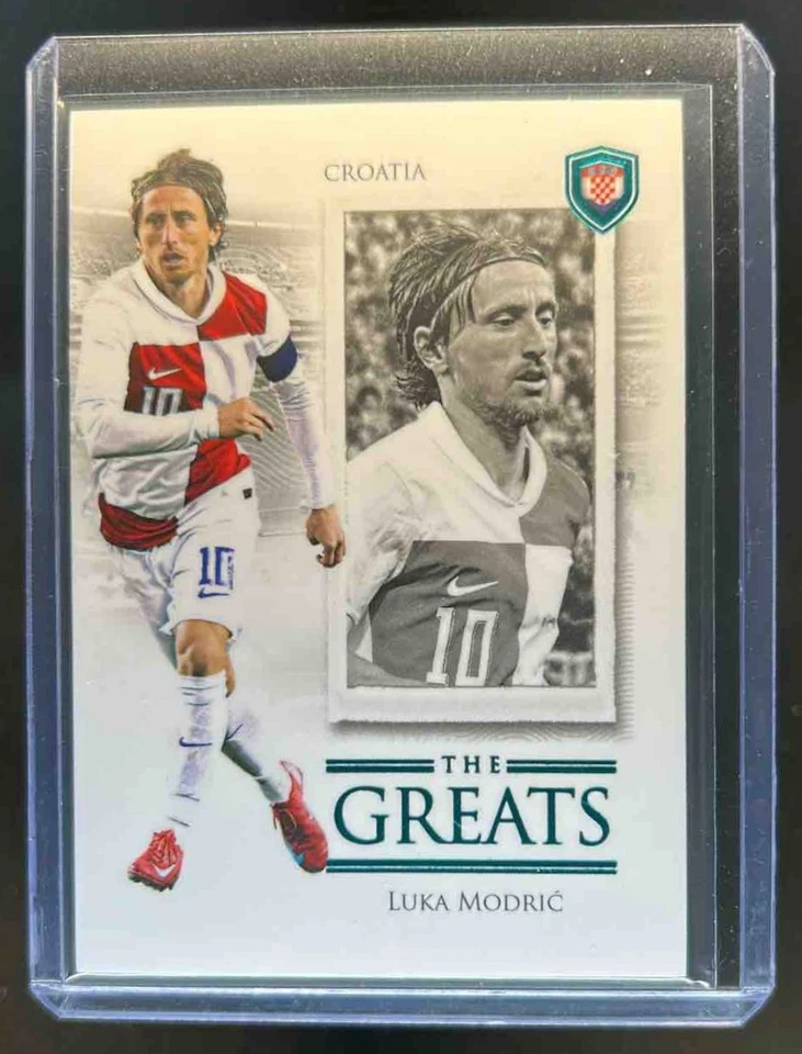 2025 Futera Unique Luka Modric The Greats Turquoise #29/40 Croatia - Image 1 of 2