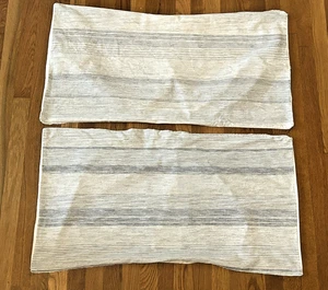 Southern Tide King/Groß Kissenbezüge blau weiß Streifen Küste Strand 18,5, x 35 Paar - Bild 1 von 5