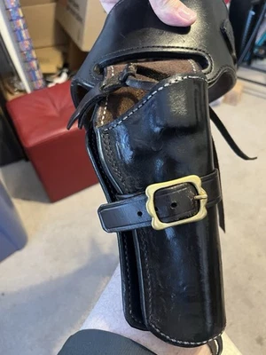 Cinturón y funda de cuero genuino Ross Western Rig, SAA 45/44 Cal. Cinturón 42" Foto 1 de 4