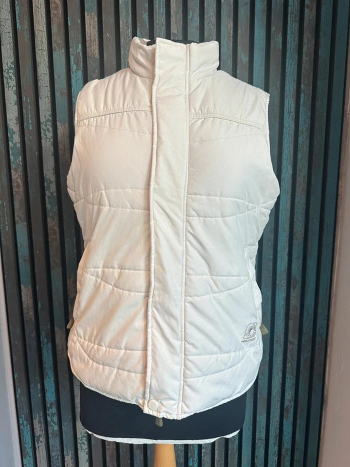 Protest Cream Padded Gilet Waistcoat Size 12 - Image 1 of 4