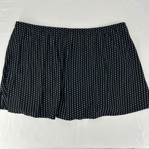 Cacique SWIM Black & White Dot Swimsuit Bottom - Size 26 - Elastic Waist - Picture 1 of 8