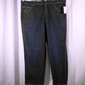 NWT VTG Pelle Pelle Jeans de hip hop de los años 2000 para hombre 46x34 Blue Streak Baggy Y2K - Imagen 1 de 10