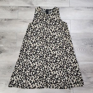 Abito donna alogeno astratto stampa animalier linea A taglia XS nuovo senza etichette - Foto 1 di 7