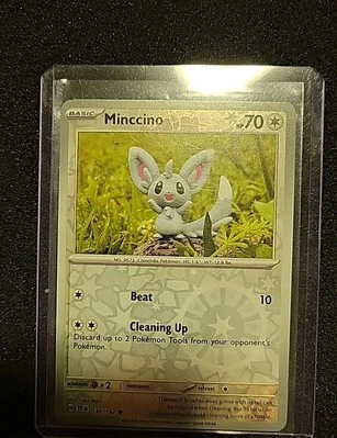 Minccino 136/162 Sv05: Temporal Forces Reverse Holo Pokemon  - Image 1 of 2