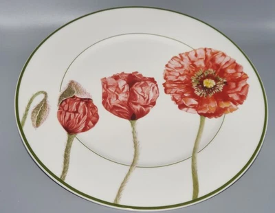 Villeroy und Boch V&B Flora Mohn Papaver Pizzateller Platzteller 30,5 cm Dm - Bild 1 von 2