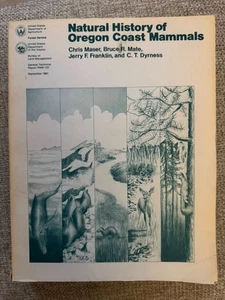 Rare NATURAL HISTORY OF OREGON COAST MAMMALS 1981 USDA Huge Book - Foto 1 di 4