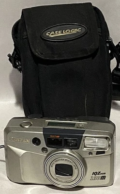 Pentax IQZoom 130M 35mm Film Camera Point & Shoot 38-130mm Lens Film - SV1 - Image 1 of 4