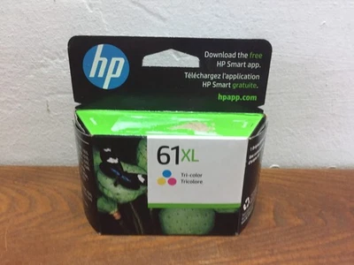 Genuine HP 61XL Tri-Color High Yield Ink Cartridge CH564WN#140 - Dated 03/2024 - Image 1 of 4