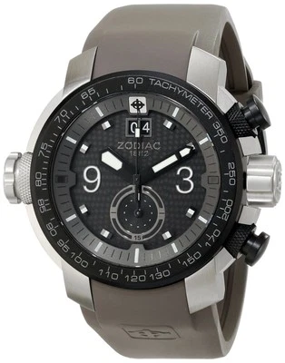 Zodiac ZO8000 ZMX Special Ops Men’s Gray Rubber Strap MOVEMENT DOES NOT WORK - Image 1 of 4