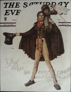 Saturday Evening Post December 15, 1934 Norman Rockwell FRONT COVER ONLY - Picture 1 of 1